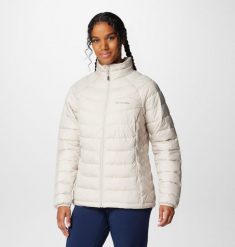 Kurtka Kobieta Columbia Powder Lite II beżowy. Białe kurtki damskie Columbia, na zimę, xl, bez wzorów, z materiału, bez kaptura. Za 520.30 zł.