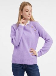 Orsay Sweter w kolorze lawendowym rozmiar: M. Różowe swetry klasyczne damskie ORSAY, m, ze splotem, bez kołnierzyka. Za 70.90 zł.