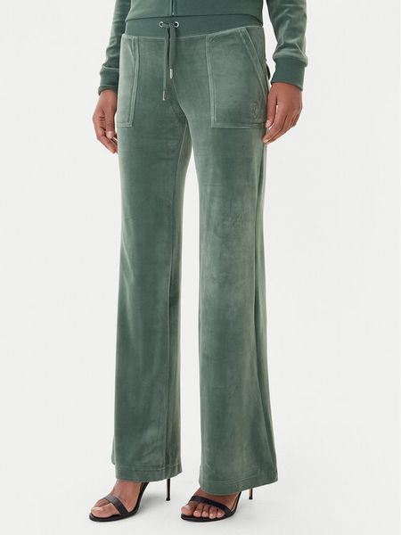 Juicy Couture Spodnie dresowe Layla JCSEBJ001 Zielony Flared Leg. Zielone spodnie dresowe damskie Juicy Couture, s, bez wzorów, z dresówki. Za 349.99 zł.