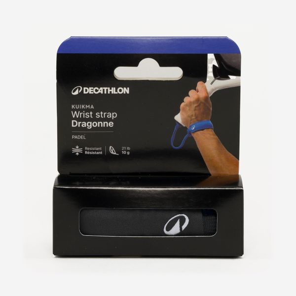 Pasek do rakiety do padla Kuikma personalizacja i higiena. Czarne paski męskie KUIKMA, bez wzorów, z materiału, sportowe. Za 14.99 zł.