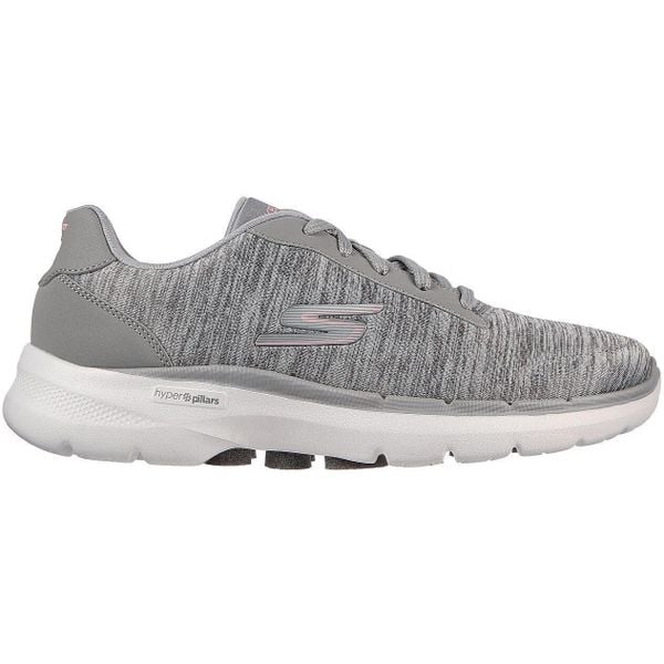 Buty sportowe damskie Skechers Go Walk 6 Magic Me. Szare buty sportowe na co dzień damskie Skechers, bez wzorów. Za 390.00 zł.