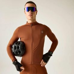 Męska koszulka z długim rękawem Lightning. Brązowe koszulki męskie z długim rękawem Dare 2b, m, z jersey. Za 99.99 zł.