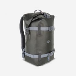 Plecak żeglarski Itiwit szczelny 20 l. Szare plecaki męskie Decathlon, bez wzorów, z materiału. Za 169.99 zł.