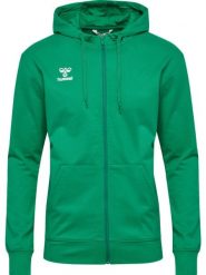 Bluza z kapturem i zamkiem błyskawicznym Hummel GO 2.0. Zielone bluzy z kapturem męskie HUMMEL, m, z bawełny. Za 266.00 zł.