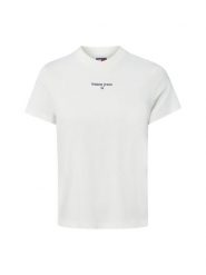 Tommy Jeans Koszulka Kobiety Bawełna biały, S. Białe t-shirty damskie Tommy Jeans, s, bez wzorów, z bawełny, bez kołnierzyka. Za 129.95 zł.