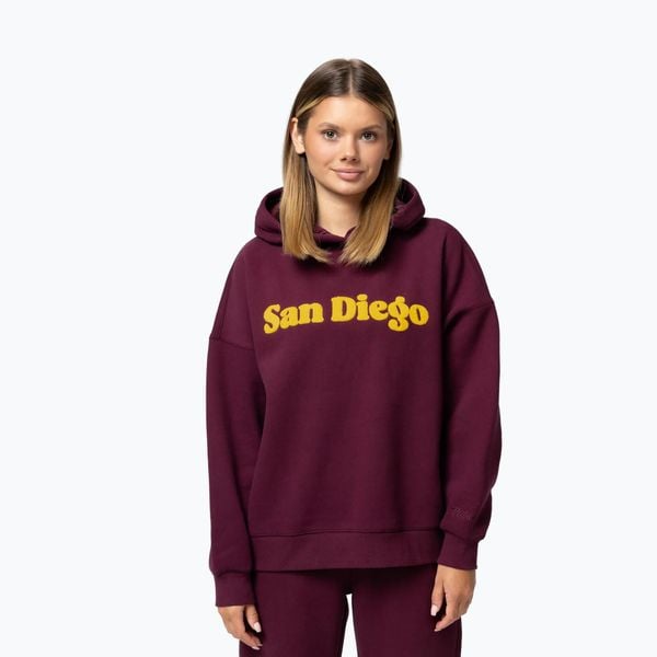 Bluza damska Pitbull San Diego Hooded. Fioletowe bluzy sportowe damskie PITBULL, l, z bawełny. Za 209.99 zł.