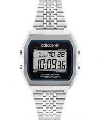 Zegarek Męski Adidas AOST22072. Czarne, cyfrowe zegarki męskie Adidas, ze stali. Za 465.80 zł.