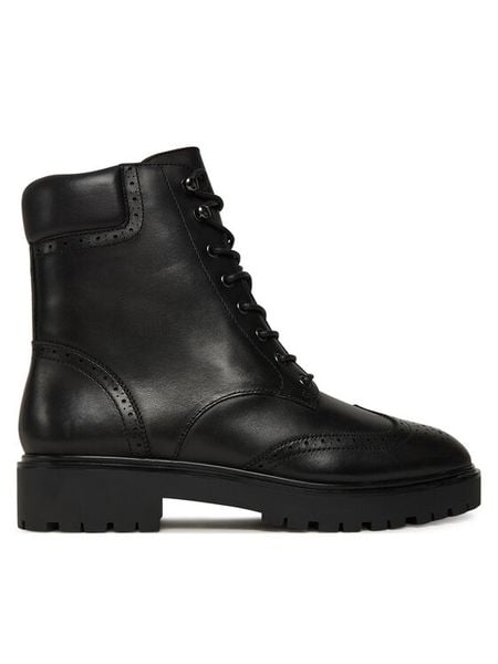 LAUREN RALPH LAUREN Trzewiki Alysns Lup 802980063001 Czarny. Czarne botki damskie Lauren Ralph Lauren, ze skóry, bez obcasa, na płaskiej podeszwie, bez zapięcia. Za 1,069.00 zł.