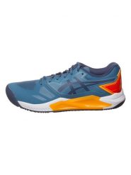 Asics Buty "Challenger 13" w kolorze niebieskim ze wzorem do tenisa rozmiar: 40,5. Niebieskie buty fitness męskie Asics, tenisowe. Za 193.24 zł.