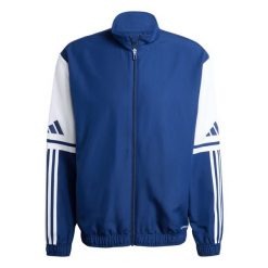 Kurtka z dresu adidas Squadra 25. Białe kurtki męskie Adidas, bez wzorów, z dresówki, bez kaptura. Za 153.99 zł.