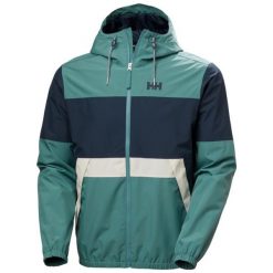 Kurtka wodoodporna Helly Hansen Koster. Niebieskie kurtki męskie Helly Hansen, m, bez wzorów, z poliamidu, bez kaptura. Za 672.00 zł.
