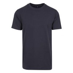 Bawełniana Koszulka Unisex Dla Dorosłych Z Okrągłym Dekoltem. Zielone bluzki damskie BUILD YOUR BRAND, xl, bez wzorów, z bawełny, sportowe, bez kołnierzyka, bez ramiączek. Za 48.99 zł.