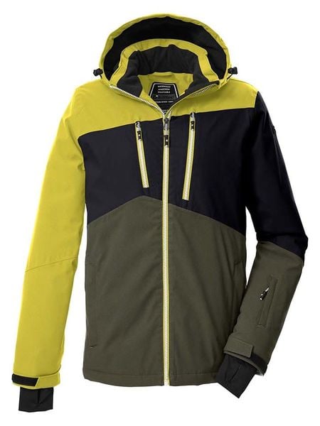 Killtec Kurtka narciarska w kolorze żółto-oliwkowym rozmiar: L. Brązowe kurtki narciarskie i snowboardowe damskie KILLTEC, l, bez wzorów, bez kaptura, narciarskie. Za 438.21 zł.