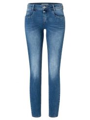 Timezone Dżinsy "Nori" - Slim fit - w kolorze niebieskim rozmiar: W30/L32. Niebieskie jeansy damskie Timezone. Za 166.88 zł.