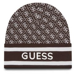 Czapka Guess. Brązowe czapki zimowe damskie Guess. Za 159.99 zł.