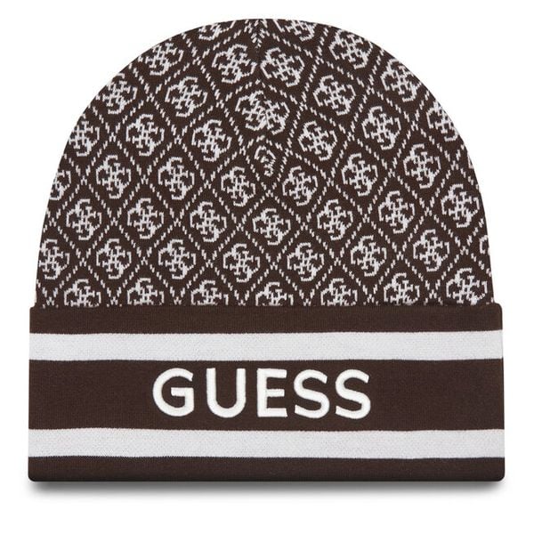 Czapka Guess. Brązowe czapki zimowe damskie Guess. Za 119.99 zł.