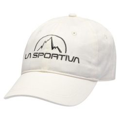 Czapka z daszkiem La Sportiva. Białe czapki męskie La Sportiva, bez wzorów, z bawełny. Za 176.00 zł.