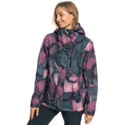 Kurtka snowboardowa damska ROXY Jetty. Czarne kurtki damskie Roxy, s, bez wzorów, bez kaptura, narciarskie. Za 539.99 zł.
