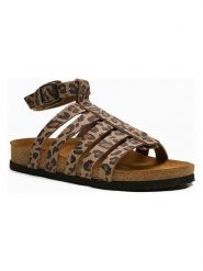 Comfortfusse Skórzane sandały "Ares" w kolorze jasnobrązowo-czarnym rozmiar: 41. Brązowe sandały damskie Comfortfusse, bez wzorów, z materiału, bez obcasa. Za 252.99 zł.