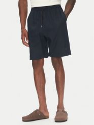 Emporio Armani Szorty materiałowe EM000681 AF12356 UB102 Granatowy Regular Fit. Niebieskie szorty męskie Emporio Armani, bez wzorów, z materiału. Za 429.99 zł.