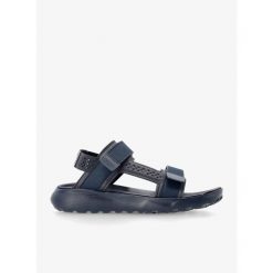 Sandały turystyczne damskie Columbia Peakfreak Roam Sandal. Niebieskie obuwie trekkingowe damskie Columbia, bez wzorów, bez obcasa. Za 203.99 zł.