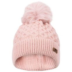 Czapka Beanie Damska Freja Pom Pom. Czerwone czapki zimowe damskie Trespass. Za 67.99 zł.