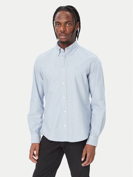 BOSS Koszula 50567015 Granatowy Regular Fit. Niebieskie koszule męskie Boss, m, bez wzorów, bez kołnierzyka, bez ramiączek. Za 549.99 zł.