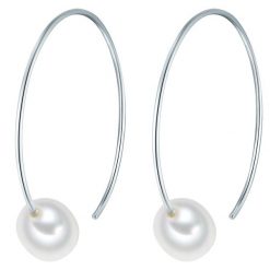 Valero Pearls Kolczyki wiszące z perłą srebro wysokiej próby Perła hodowlana słodkowodna srebrny 1 ct Damski. Szare kolczyki damskie Valero Pearls, z perłą, srebrne. Za 258.99 zł.