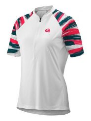 Gonso Koszulka kolarska "Bedollo" w kolorze białym rozmiar: 44. Białe bluzki sportowe damskie Gonso, z materiału, bez kołnierzyka, bez ramiączek. Za 114.44 zł.