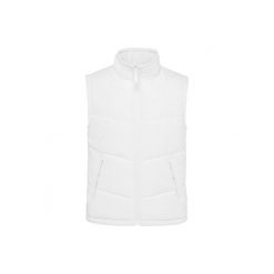 Wyściełana polarem kurtka bez rękawów Kariban Warmer. Białe kurtki męskie KARIBAN, m, bez wzorów, z polaru, bez kaptura. Za 224.50 zł.