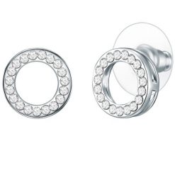 Lulu & Jane Stop metali Kryształ szklany Kolczyki 1 ct Damski. Białe kolczyki damskie Lulu & Jane, z kryształem, srebrne, na sztyftcie. Za 339.99 zł.