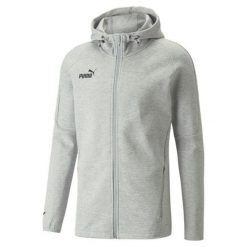 Bluza męska Puma teamFINAL Casuals Hooded Jkt. Szare bluzy bez kaptura męskie Puma, m. Za 331.73 zł.