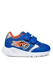 Geox Sneakersy B Sprintye B554UB 1454 C0685 M Niebieski. Niebieskie buty sportowe chłopięce Geox, ze skóry, bez zapięcia. Za 219.99 zł.