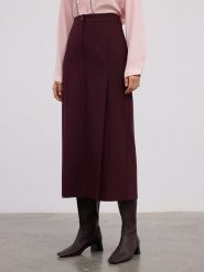 BGN Spódnica w kolorze bordowym rozmiar: 38. Czerwone spódniczki damskie BGN, bez wzorów, z podwyższonym stanem, midi, proste. Za 78.99 zł.