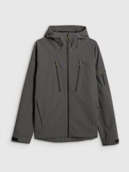 4F Kurtka przejściowa membrana 8000 męska - szara XXL. Szare kurtki męskie 4f, l, bez wzorów, z materiału, bez kaptura. Za 499.99 zł.