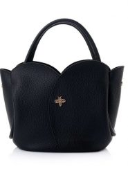 Lucky Bees Torebka w kolorze czarnym - 29 x 21 x 15 cm rozmiar: onesize. Czarne torebki klasyczne damskie Lucky Bees, bez wzorów, z materiału, bez dodatków. Za 65.99 zł.