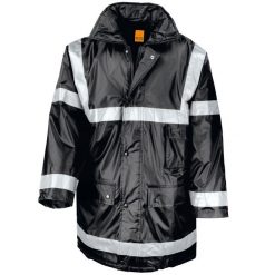 Męski Płaszcz Ochronny Work Work Guard. Niebieskie płaszcze męskie RESULT, m, bez wzorów, sportowe. Za 186.99 zł.
