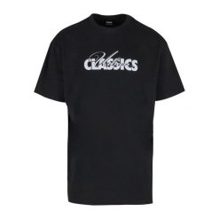 Męska Koszulka Cursive Logo Heavyweight Oversized T-shirt. Czarne t-shirty męskie Urban Classics, l, bez wzorów, bez kołnierzyka. Za 85.99 zł.