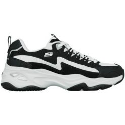 Buty sportowe damskie Skechers D'lites 4.0 fancy Sp. Czarne buty sportowe na co dzień damskie Skechers, bez wzorów, z materiału. Za 362.00 zł.