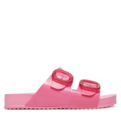 Klapki Melissa. Czerwone klapki damskie Melissa, bez wzorów, bez obcasa. Za 269.99 zł.