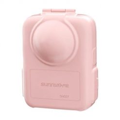 Półotwarte plastikowe etui ochronne Sunnylife SN027 (różowe). Brązowe walizki SunnyLife, bez wzorów. Za 29.00 zł.