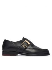 Tommy Hilfiger Półbuty Th Buckle Moc Toe Loafers FW0FW09536 Czarny. Czarne mokasyny damskie Tommy Hilfiger, ze skóry. Za 649.99 zł.