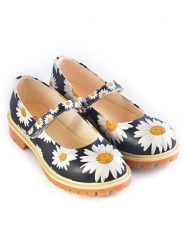 Goby Skórzane baleriny w kolorze czarno-białym rozmiar: 40. Białe baleriny damskie Goby, bez wzorów, bez obcasa. Za 173.99 zł.