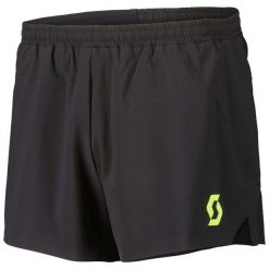 Spodenki do biegania męskie SCOTT SCO Split Shorts RC Run. Czarne szorty męskie Scott, z elastanu, bez kołnierzyka. Za 239.99 zł.