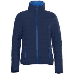 Kurtka Damska Ride Light Padded Jacket. Niebieskie kurtki damskie SOL'S, l, bez wzorów, z puchu, bez kaptura. Za 246.99 zł.