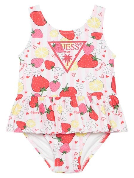 Guess Strój kąpielowy A6GZ00 MC052 Różowy jasny. Czerwone stroje kąpielowe dziewczęce Guess, z aplikacjami, z syntetyku. Za 154.99 zł.