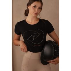 T-shirt damski z motywem koni JD ATTACK Yin Yang. Czarne t-shirty damskie JD ATTACK, bez wzorów, bez kołnierzyka. Za 129.00 zł.