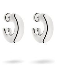 Liebeskind Posrebrzane kolczyki-półkreole rozmiar: onesize. Szare kolczyki damskie Liebeskind, posrebrzane. Za 222.41 zł.