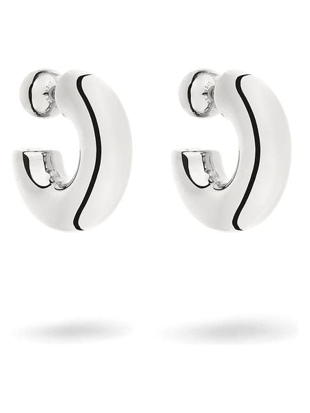 Liebeskind Posrebrzane kolczyki-półkreole rozmiar: onesize. Szare kolczyki damskie Liebeskind, posrebrzane. Za 222.41 zł.