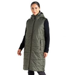 Kamizelka Damska Dystyngowana. Zielone kamizelki damskie Dare 2b, l, z materiału, długie. Za 596.99 zł.